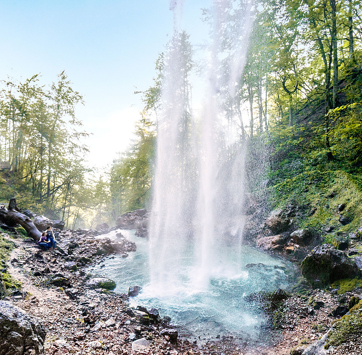 The Thunderous Waterfall of Wildenstein in Austria